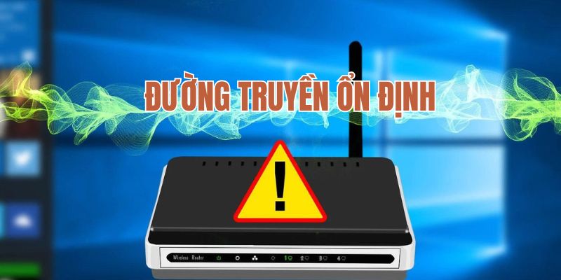 Sử dụng kết nối mạng ổn định đăng nhập J88